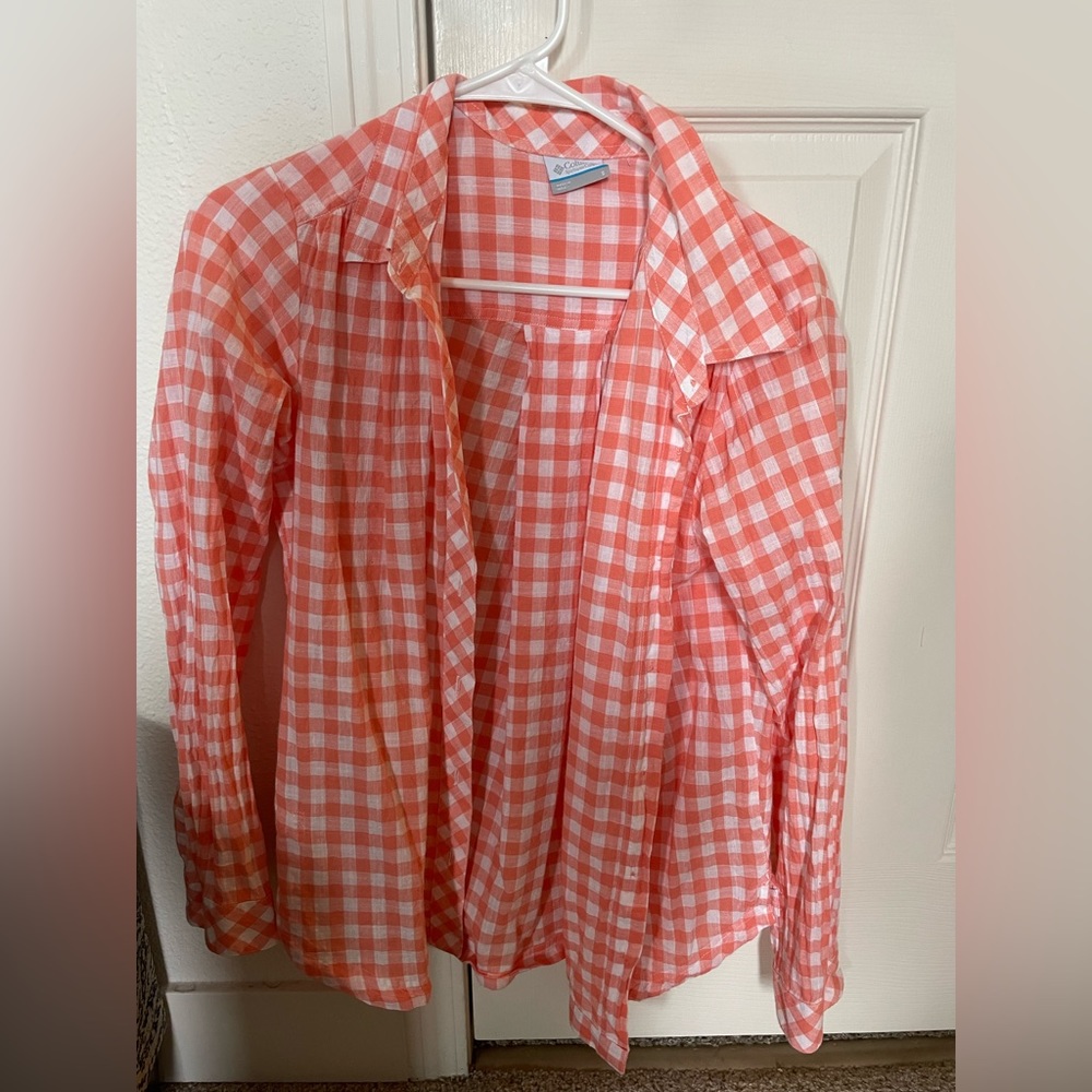 Columbia lightweight linen button up